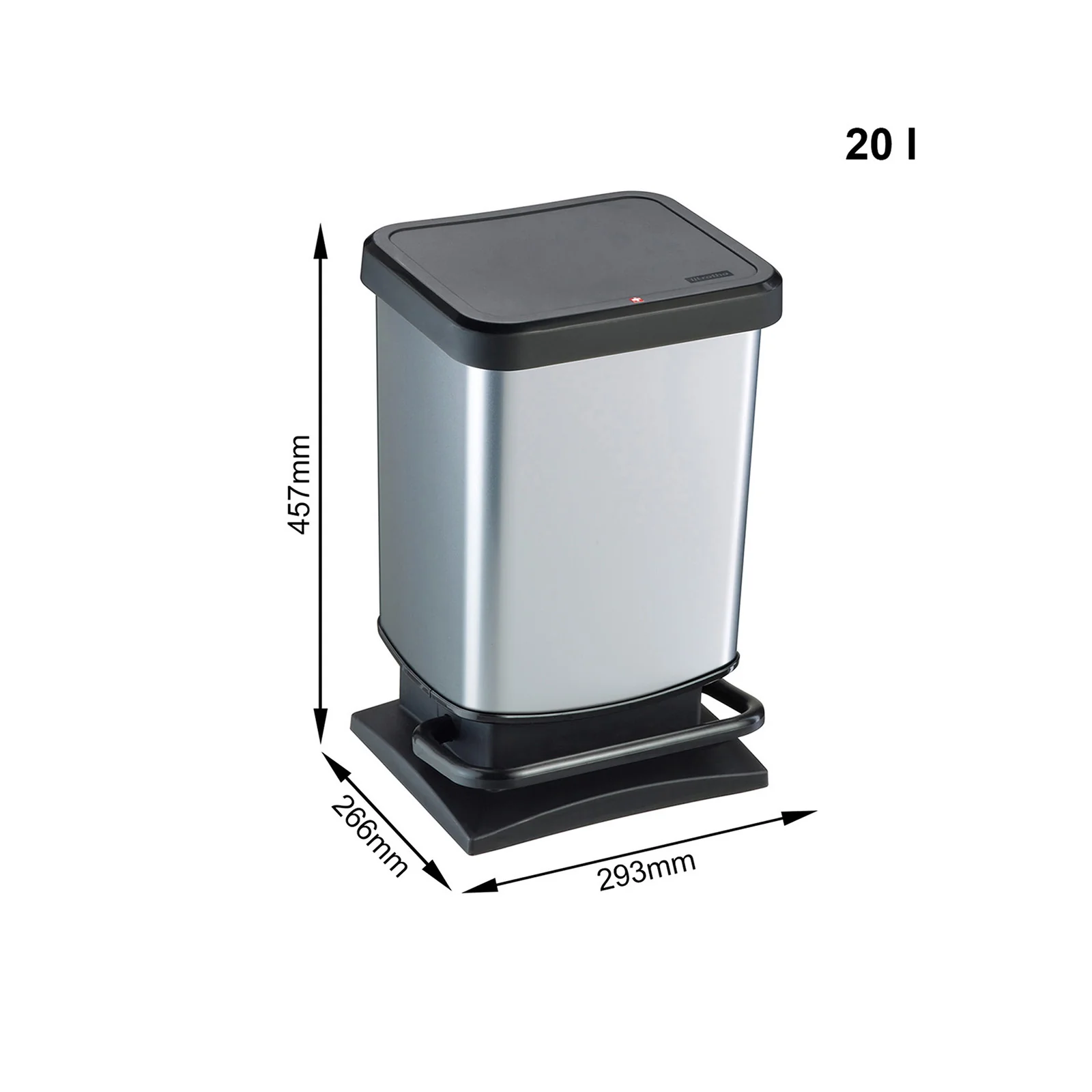 Zestaw 2 koszy pedałowych – 20 l i 40 l - Image 7